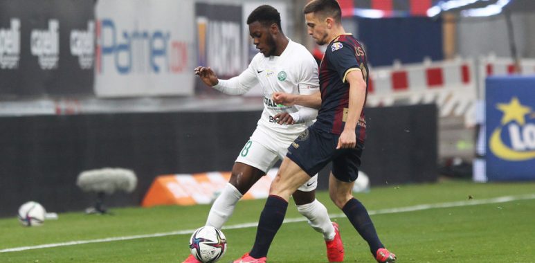 Pogoń Szczecin - Warta Poznań 1:1. Makana Baku