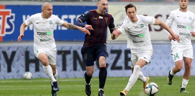 Pogoń Szczecin - Warta Poznań 1:1. Jakub Kuzdra i Mateusz Kupczak