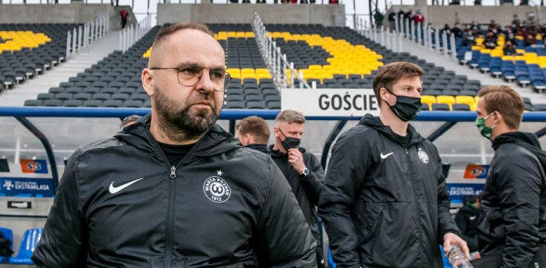 Pogoń Szczecin - Warta Poznań 1:1. Trener Piotr Tworek