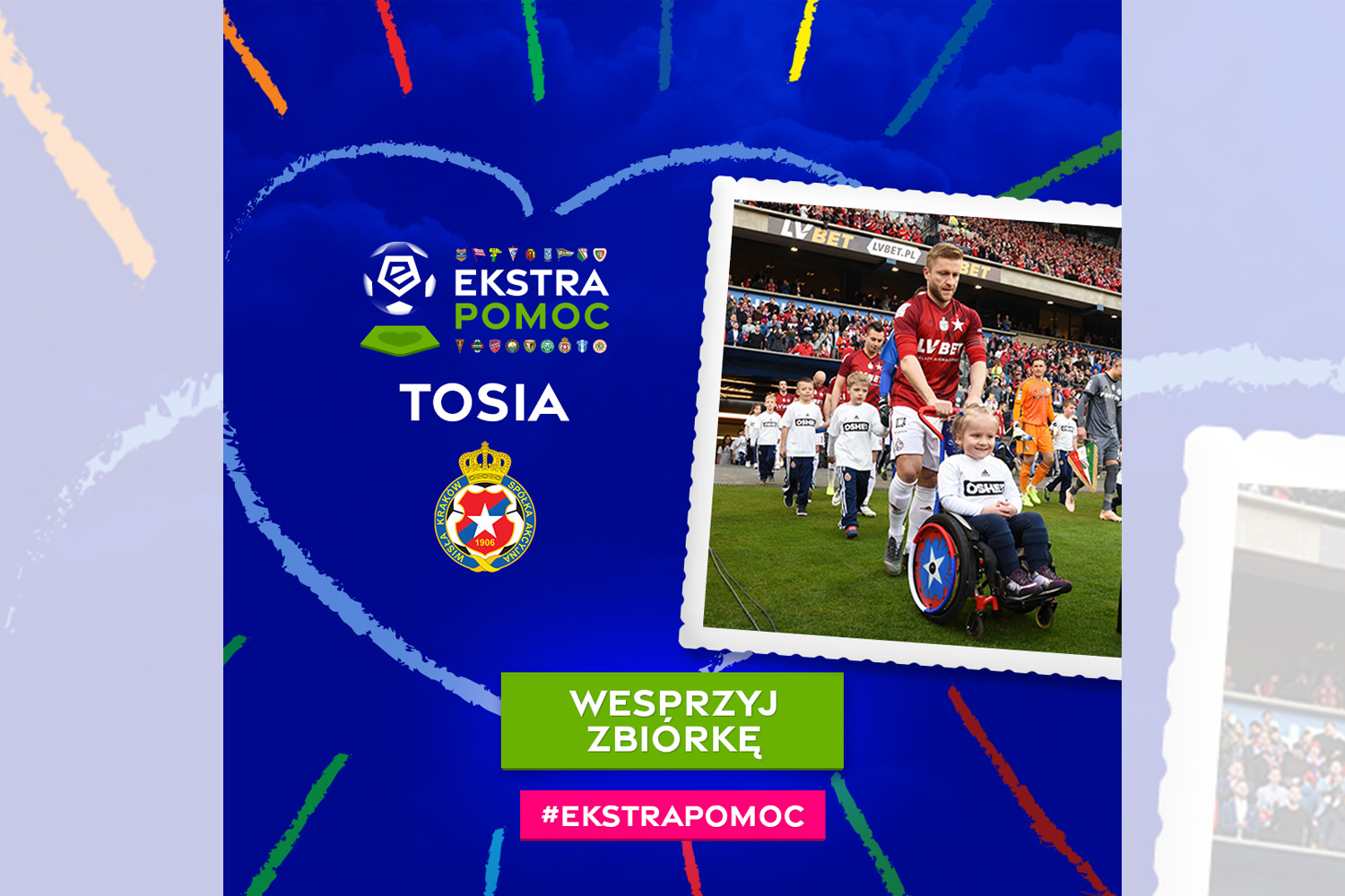 Ekstrapomoc - kluby Ekstraklasy wspierają Tosię