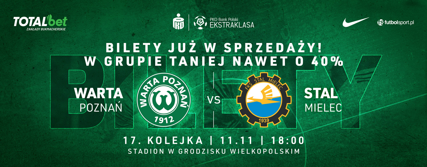 Kup bilet na mecz Warta Poznań - Stal Mielec