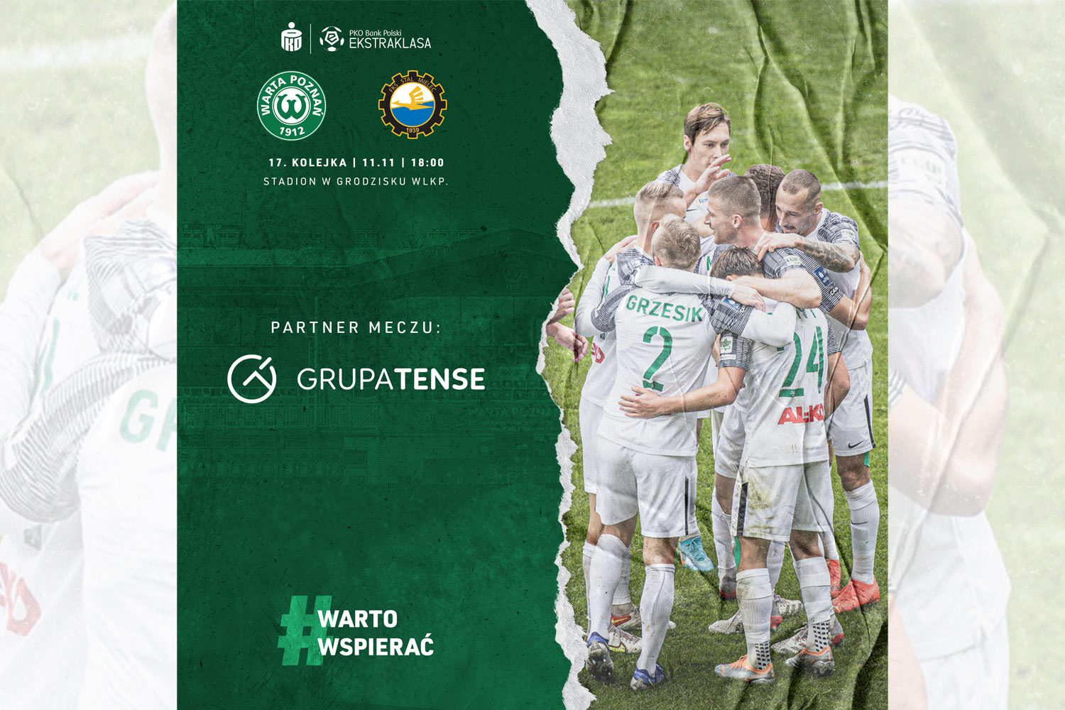 Grupa TENSE partnerem meczu Warta Poznań - Stal Mielec