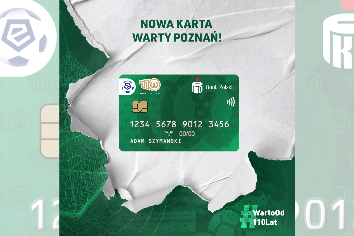 Nowa karta Warty Poznań z okazji 110-lecia Klubu