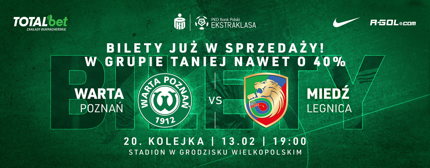 Kup bilet na mecz Warta Poznań - Miedź Legnica