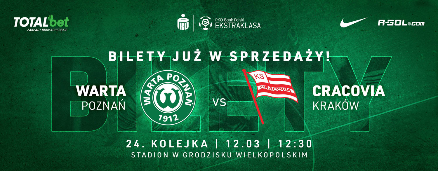 Bilety na mecz Warta Poznań - Cracovia