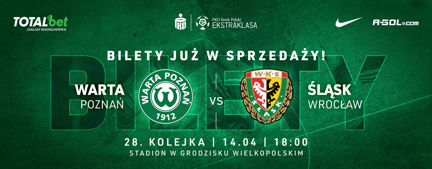 Bilety na mecz Warta Poznań - Śląsk Wrocław