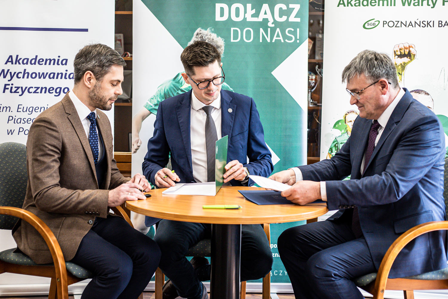 Umowa o współpracy między Wartą Poznań i AWF Poznań