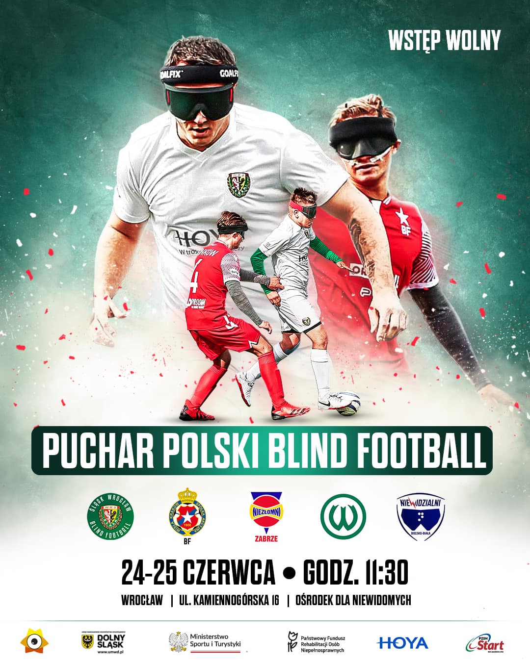 Plakat Pucharu Polski Blind Football