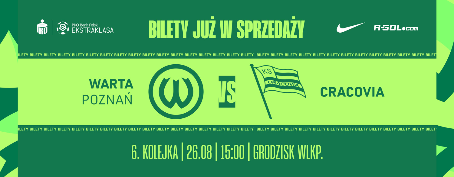 Kup bilet na mecz Warta Poznań - Cracovia