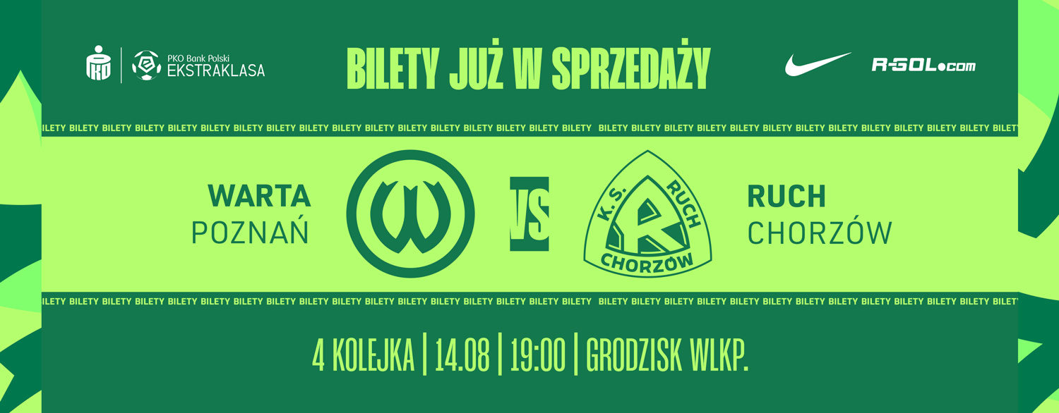 Bilet na mecz Warta Poznań - Ruch Chorzów