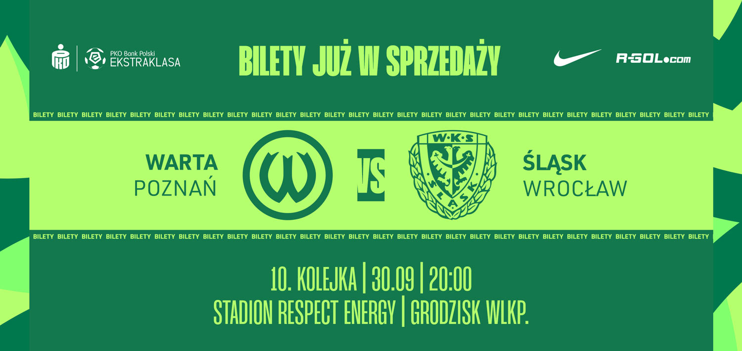 Bilet na mecz Warta Poznań - Śląsk Wrocław