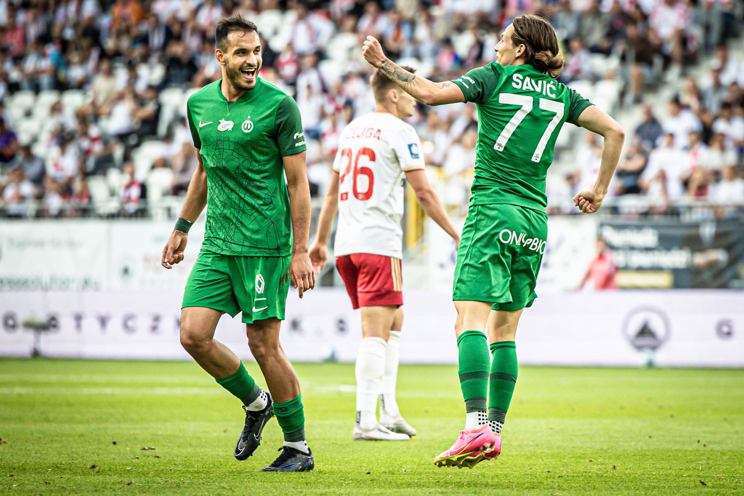 ŁKS Łódź - Warta Poznań 0:2. Stefan Savić, Dimitris Stavropoulos