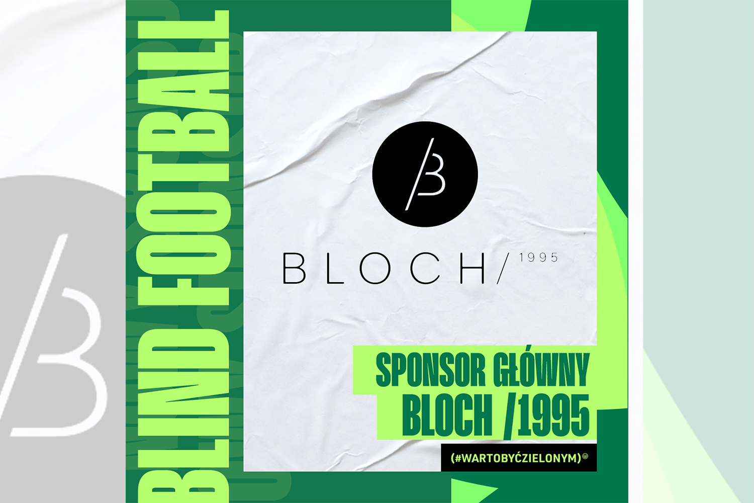 BLOCH /1995 sponsorem głównym sekcji blind footballu Warty Poznań