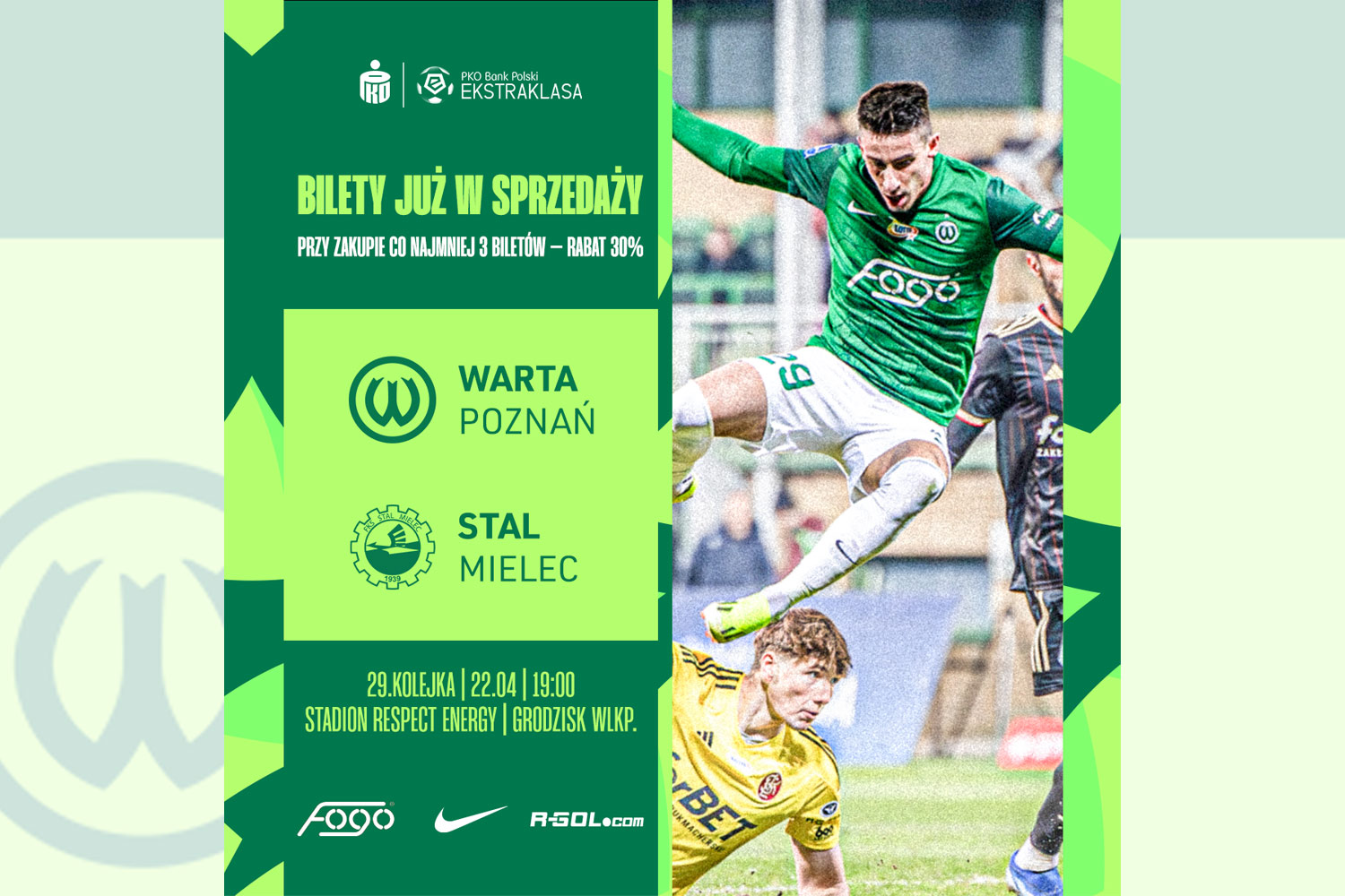 Sprzedaż biletów na mecz Warta Poznań - Stal Mielec