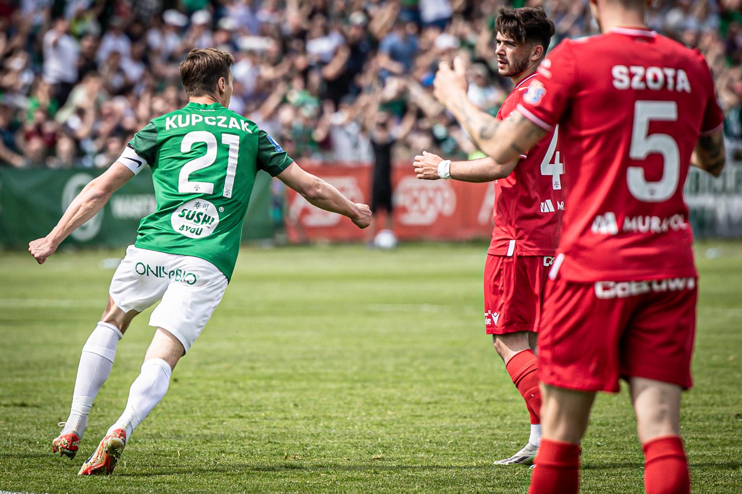 Warta Poznań - Widzew Łódź 2:1. Mateusz Kupczak