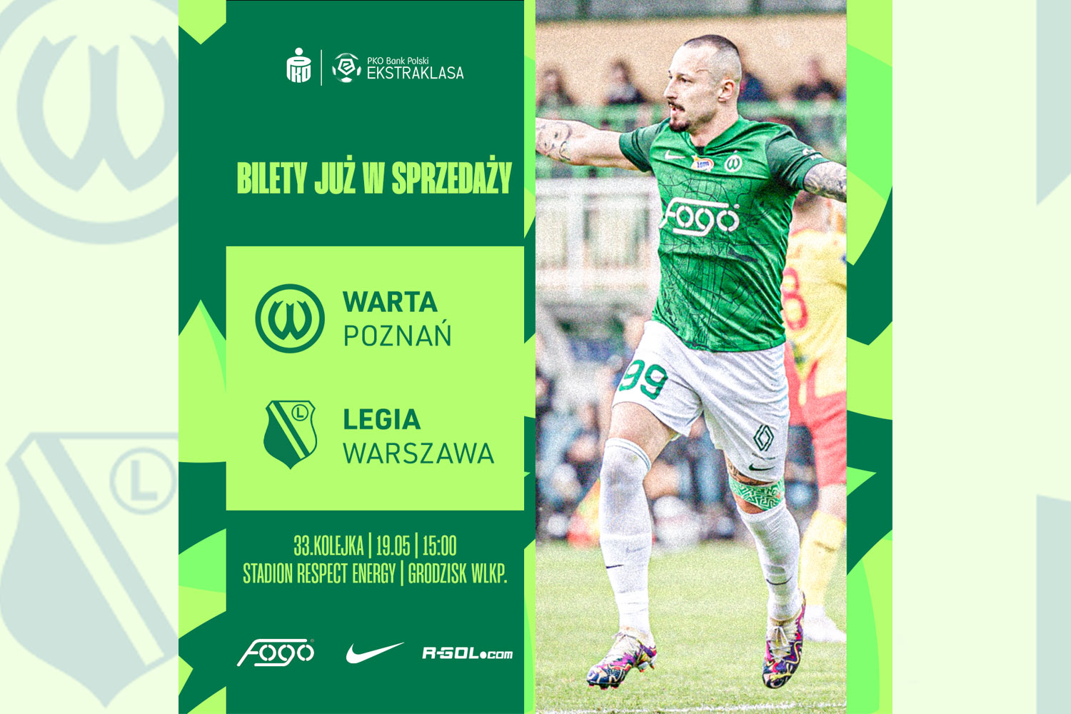 Kup bilet na mecz Warta Poznań - Legia Warszawa