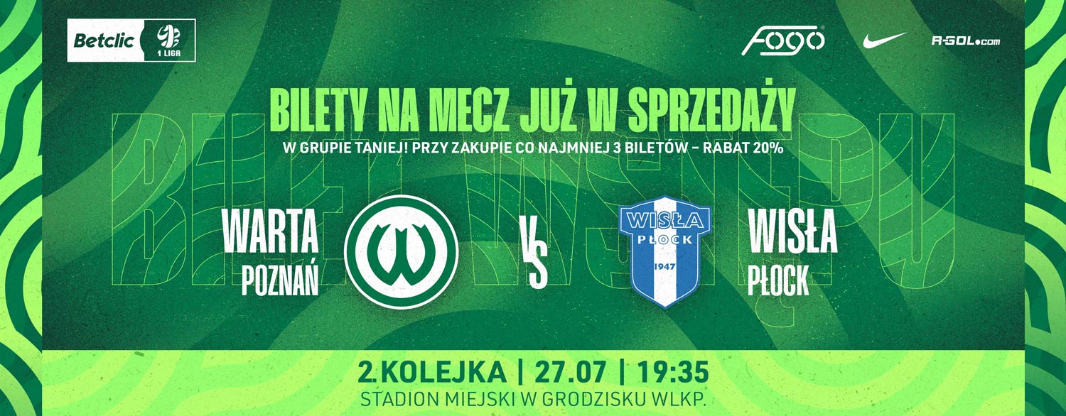 Kup bilet na mecz Warta Poznań - Wisła Płock