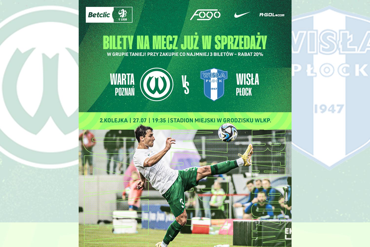 Kup bilet na mecz Warta Poznań - Wisła Płock
